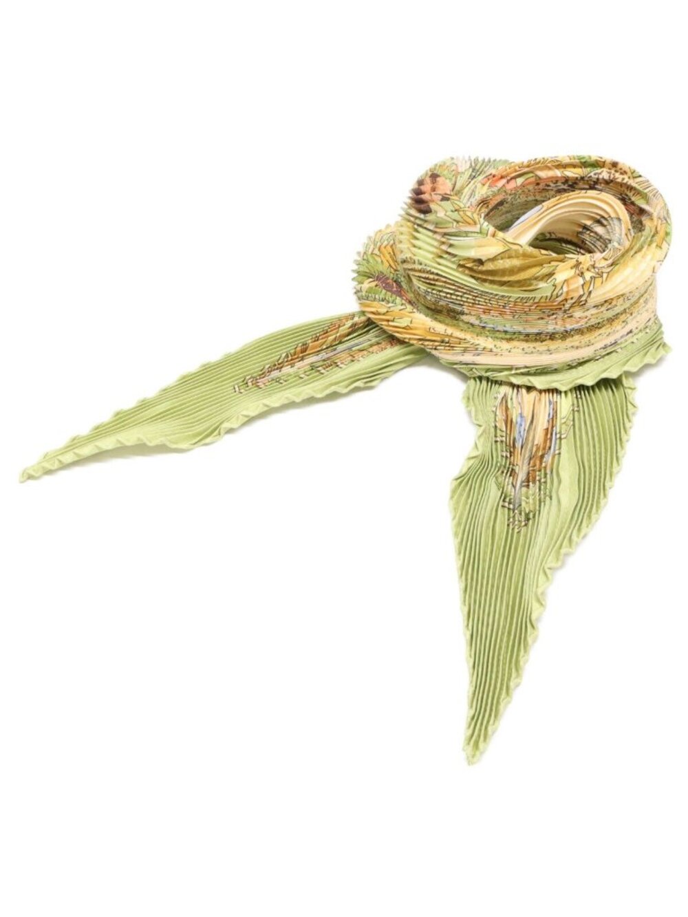 Hermes Amazonia Silk Pleats Carre Scarf